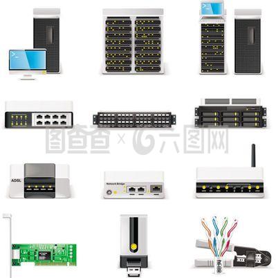 電子網(wǎng)絡(luò)設(shè)備矢量素材 賦能現(xiàn)代通訊設(shè)計(jì)的核心資源